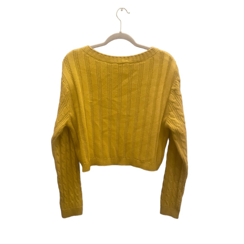 Top shop mustard yellow cropped sweater perfect for fall! - Picture 3 of 9